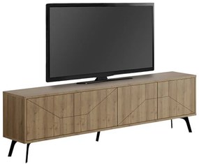 Έπιπλο τηλεόρασης Dune Megapap χρώμα ανοιχτό καρυδί 180x29,6x50εκ.
