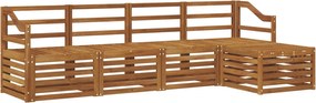 vidaXL Σειρά Καναπέ Εξωτερικού 5 pcs Φυσικό