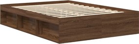 vidaXL Πλαίσιο Κρεβατιού Καφέ Δρυς 120x200 εκ.