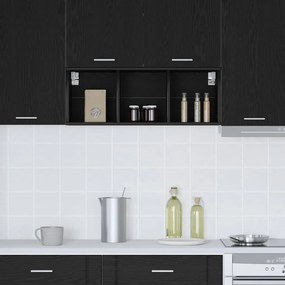 vidaXL Κρεμαστό ντουλάπι Μαύρη Οξυά 30 x 29,5 x 80 εκ.