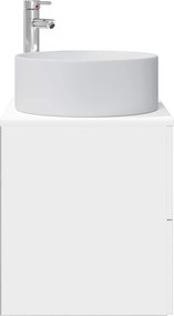 vidaXL Επιτοίχια Λεκάνη Έπιπλο Λευκό 49,5 x 44,5 x 65,5 εκ
