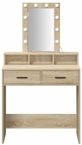 vidaXL Τραπέζι περιποίησης Καφέ 79 x 41 x 140 εκ. Επεξεργασμένο ξύλο