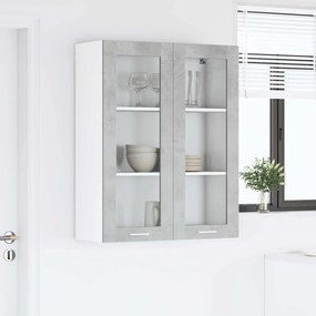vidaXL Κρεμαστό ντουλάπι Σκυρόδεμα Γκρι 80 x 31 x 100 εκ.