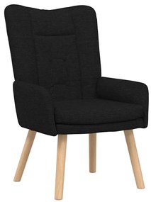 vidaXL Χαλαρωτική Πολυθρόνα Μαύρο 63 x 67 x 94 εκ. ύφασμα