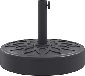 vidaXL Βάση Ομπρέλας Ασημί για Ιστό Ø38/48 χιλ. 25 κ. Γρανίτη