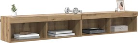 vidaXL Σετ επίπλου τηλεόρασης 2 pcs Artisan Oak Επεξεργασμένο ξύλο