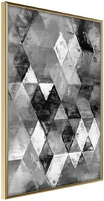 Αφίσα - Abstract Diamonds - 20x30 - Χρυσό - Χωρίς πασπαρτού