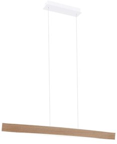 Φωτιστικό Οροφής Led Fornes 93342 Oak Eglo Metal,Wood