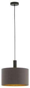 Φωτιστικό Οροφής 97682 Brown Concessa 1 Eglo Metal, Fabric