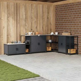 vidaXL Ράφι Αποθήκευσης Κουζίνας Ανθρακί 60 x 50 x 92 εκ. Ατσάλι
