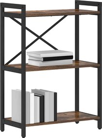 vidaXL Ράφι Βιβλίων 60 x 30 x 85 cm Επεξεργασμένο Ξύλο Καπνιστό Δρύς