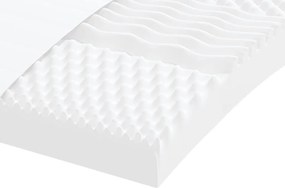 vidaXL Στρώμα Αφρού 7 Ζωνών Σκληρότητα 20 ILD Λευκό 90 x 200 εκ.