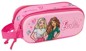 Διπλή Κασετίνα Barbie Ροζ Φούξια 21 x 8 x 6 cm 3D