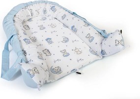 Φωλιά Ύπνου (85x60x15) Dimcol Bear's Nest 03 White-Sky Blue