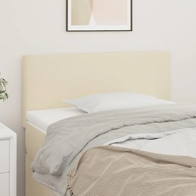 vidaXL Κεφαλάρι Κρεβατιού Κρεμ 90x5x78/88 εκ. από Συνθετικό Δέρμα