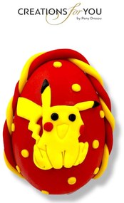 Τύπου Pikatsu - Πίκατσου Πόκεμον Αρωματική λαμπάδα ν.1 - Σετ Λαμπάδα και πλάτη