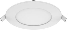 Led panel λευκό στρογγυλό χωνευτό 6.5W 230V 6500k ψυχρό φως 110° 350lm