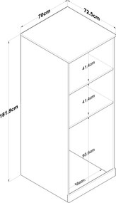 Ντουλάπι Πλυντηρίου Λευκό FECI 70x72.5x181.8