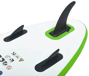 vidaXL Σανίδα SUP Φουσκωτή Σετ Πράσινο / Λευκό