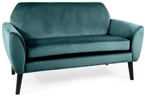 SOFA MENA VELVET ZIELONY BLUVEL 78 / WENGE