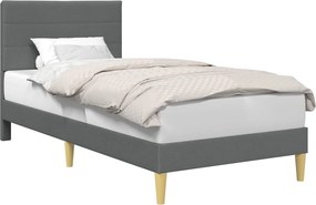 vidaXL Σκελετός Κρεβατιού Σκούρο Γκρι 80 x 200 cm Ύφασμα