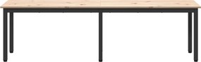 vidaXL παγκάκι Φυσικό 160 x 35 x 45 cm Στερεά ξυλεία πεύκου