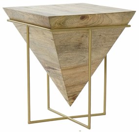 Βοηθητικό Τραπέζι DKD Home Decor Μέταλλο Ξύλο από Μάνγκο (40 x 40 x 45 cm)