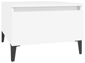 vidaXL Βοηθητικό Τραπέζι Λευκό 50 x 46 x 35 εκ. από Επεξεργασμένο Ξύλο