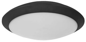 Adeleq Πλαφονιέρα Pc Στρογγυλή 'Ufo' Φ300mm 2 Ντουί Ε27 Ip65 Γραφίτη 21-8001