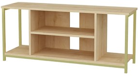 Έπιπλο Tηλεόρασης Rinaldo 322RTC2223 120x35x50,8cm Oak-Gold