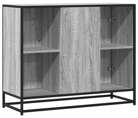 vidaXL Sideboard Γκρι Sonoma 92x35x76 cm Ξύλινο μηχανουργικό ξύλο