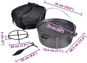 Μαντεμένια Γάστρα 11,3 Λίτρα με Αξεσουάρ