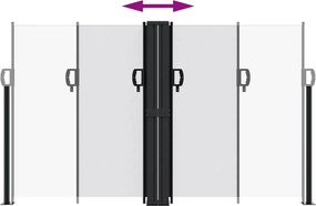 vidaXL Σκίαστρο Πλαϊνό Συρόμενο Λευκό 140 x 1000 εκ.