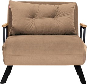 Πολυθρόνα-Κρεβάτι Ανοιχτό Καφέ SANDO SINGLE 78x67x78