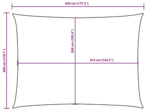 Πανί Σκίασης Ορθογώνιο Taupe 3 x 4,5 μ. από Ύφασμα Oxford - Μπεζ-Γκρι