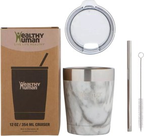Ποτήρι Θερμός Healthy Human - 354ml - Λευκό
