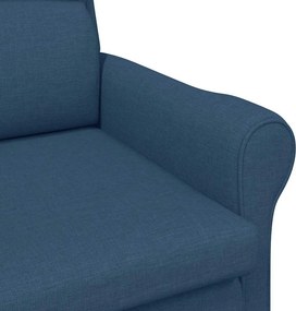 vidaXL Πολυθρόνα Μπλε ύφασμα