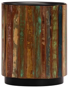 Τραπεζάκι Σαλονιού 38 x 45 εκ. από Μασίφ Ανακυκλωμένο Ξύλο - Πολύχρωμο