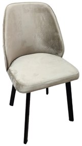 ΚΑΡΕΚΛΑ ΤΡΑΠΕΖΑΡΙΑΣ (PEARL) ΜΠΕΖ  Μ.49*Π.47*Υ.90εκ. υφασμάτινη