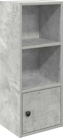 vidaXL Βιβλιοθήκη Γκρι Σκυροδέματος 31x24x77 εκ. Επεξεργ. Ξύλο