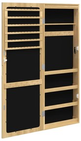 vidaXL Έπιπλο Κοσμημάτων με Καθρέφτη/LED Φώτα Επιτοίχιο