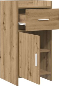 vidaXL Πλαϊνό γραφείο Artisan Δρυς 40 x 36 x 80 εκ Επεξεργασμένο Ξύλο