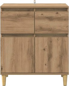 vidaXL Πλαϊνό γραφείο Artisan Oak 60 x 35 x 70 cm Επεξεργασμένο ξύλο