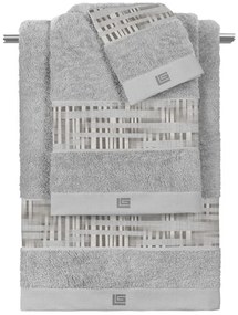 ΣΕΤ ΠΕΤΣΕΤΕΣ ΜΠΑΝΙΟΥ 3 ΤΕΜ. GUY LAROCHE - CUBA GREY-SILVER