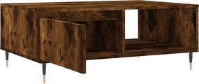 vidaXL Τραπεζάκι Σαλονιού Καπνιστή Δρυς 90x60x35εκ. Επεξεργασμ. Ξύλο