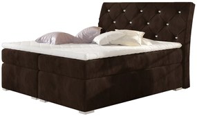 Επενδεδυμένο κρεβάτι Baltimore με στρώμα και ανώστρωμα-180 x 200-Karudi