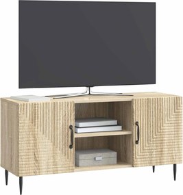 vidaXL Ντουλάπι TV 102 x 34,5 x 50 cm Sonoma Δρυς Επεξεργασμένο Ξύλο
