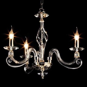 Φωτιστικό Οροφής 1306 LP3 LP Gold Ondaluce Glass