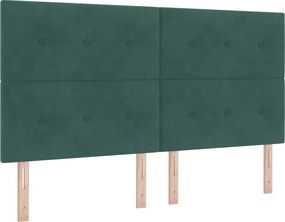 vidaXL Κεφαλάρι Σκούρο Πράσινο 180 cm Βελούδο