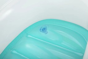 BESTWAY παιδική φουσκωτή βάρκα με σκίαστρο 34149, 107x112cm, Space Splash